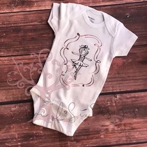 Girls Ballerina Onesie 0-3 months